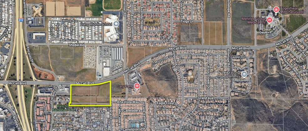 McCall Blvd, Menifee, CA for sale - Aerial - Image 2 of 2