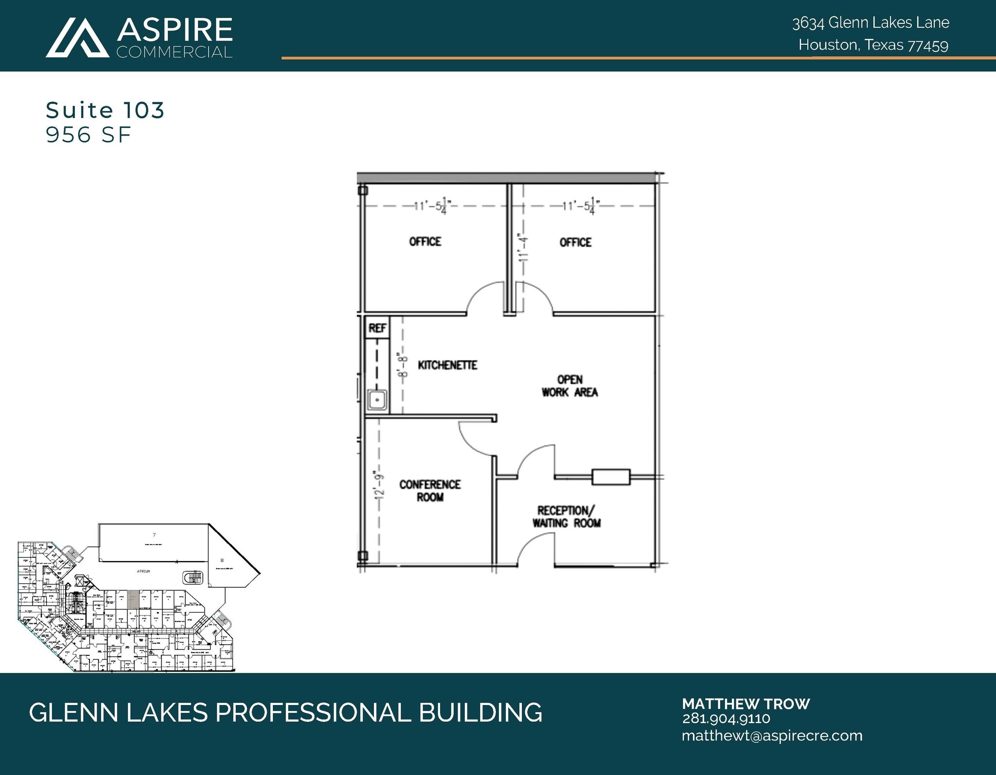 3634 Glenn Lakes Lane, Missouri City, TX for lease Floor Plan- Image 1 of 1