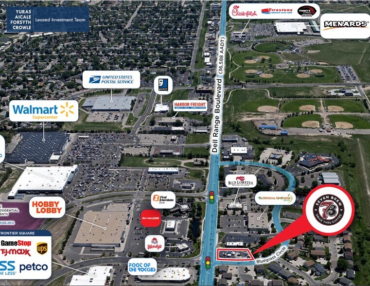 1821 Dell Range Blvd, Cheyenne, WY for sale - Aerial - Image 2 of 6