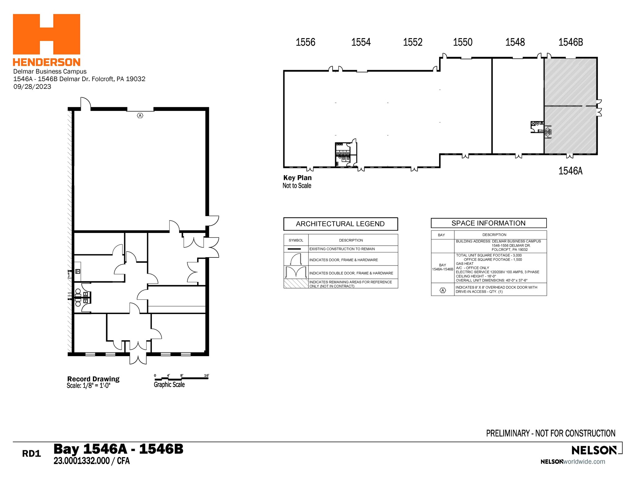 1546-1556 Delmar Dr, Folcroft, PA for lease Floor Plan- Image 1 of 1