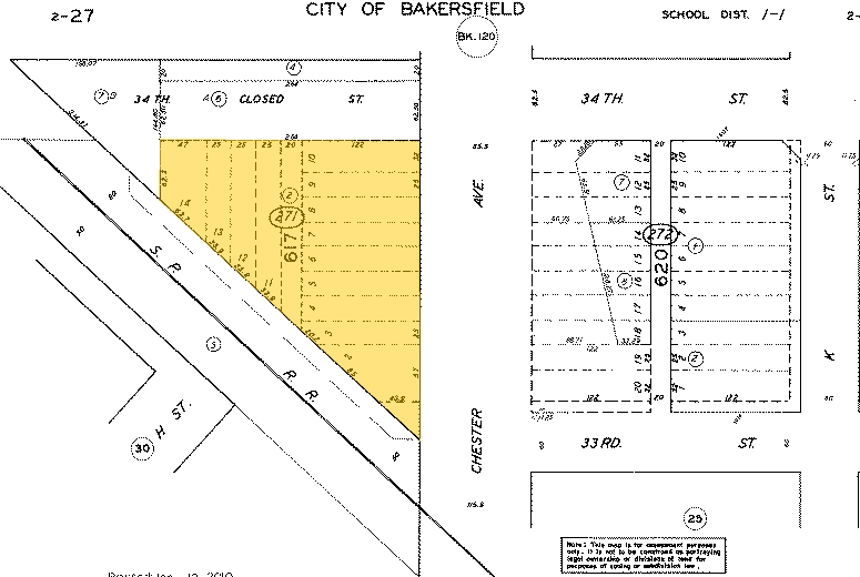 3401 Chester Ave, Bakersfield, CA for lease - Plat Map - Image 3 of 4