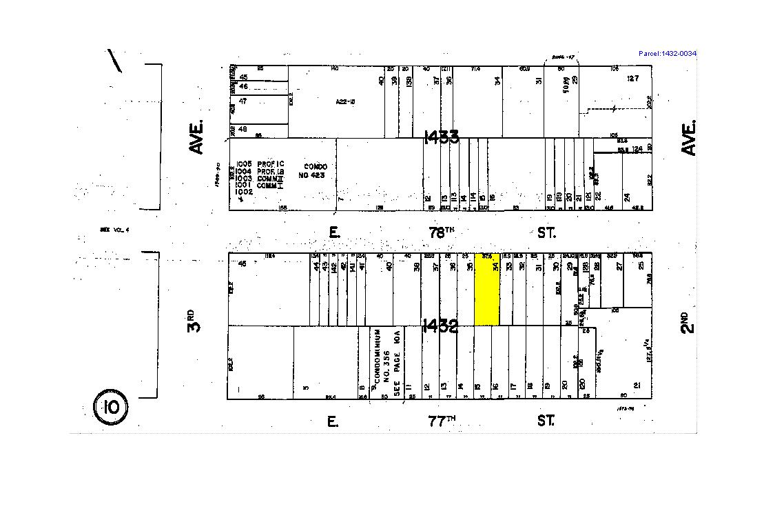 244 E 78th St, New York, NY for sale Plat Map- Image 1 of 16