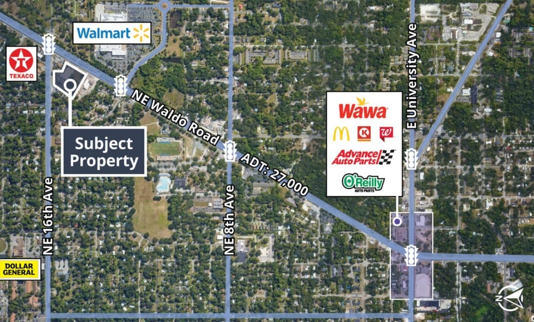 1540 NE Waldo Rd, Gainesville, FL for sale Aerial- Image 1 of 1