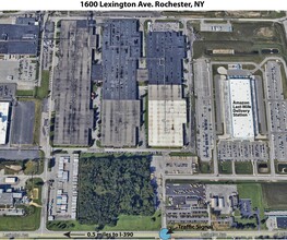 1600 Lexington Ave, Rochester, NY - AERIAL  map view