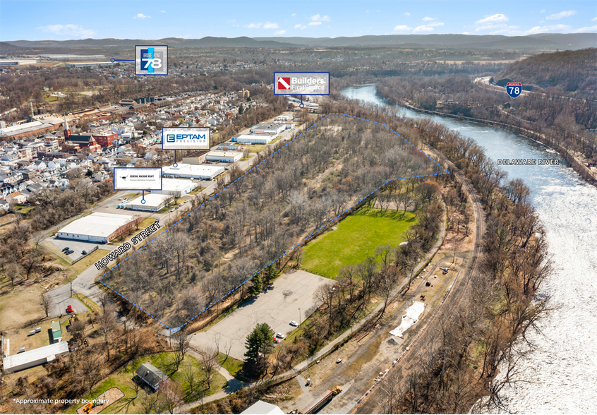 170 Howard St, Phillipsburg, NJ for sale - Aerial - Image 1 of 6