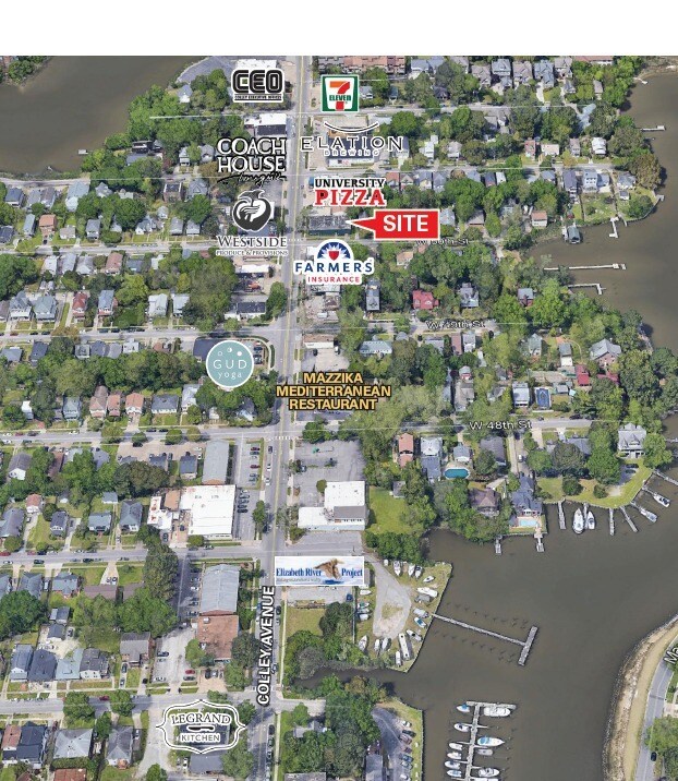 5000 Colley Ave, Norfolk, VA for sale Aerial- Image 1 of 1