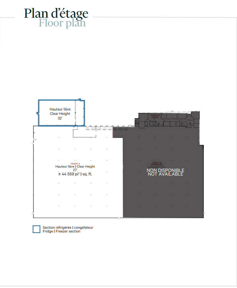 9050 De L'invention, Montréal, QC for lease Floor Plan- Image 1 of 1