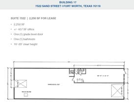 2501-2519 Gravel Dr, Fort Worth, TX for lease Floor Plan- Image 1 of 1