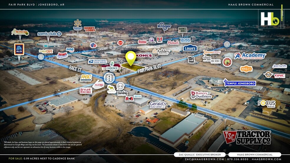 Fair Park Boulevard, Jonesboro, AR for sale - Aerial - Image 2 of 4