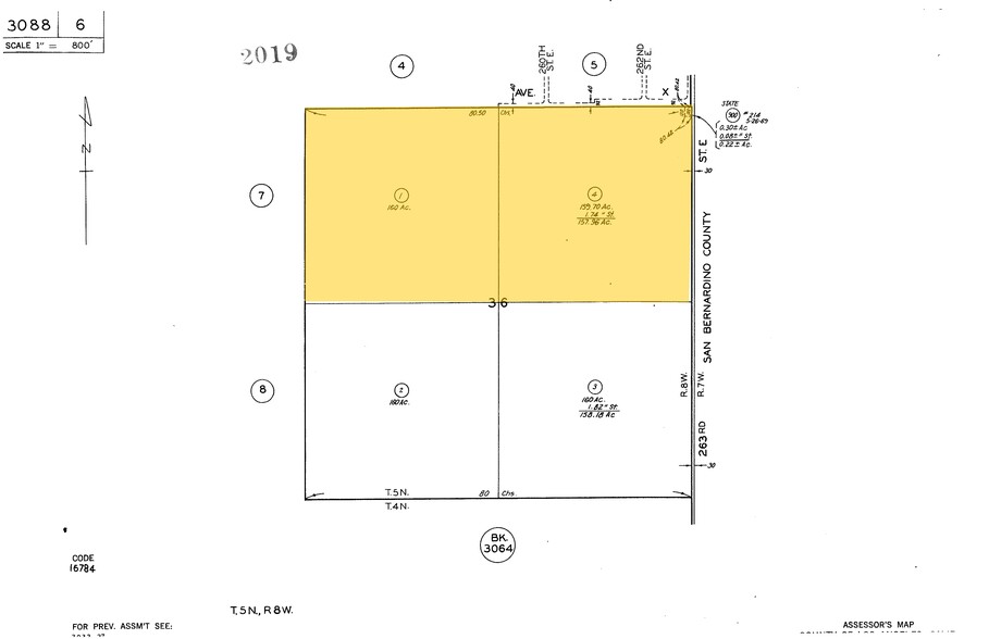 263rd St, Llano, CA for sale - Plat Map - Image 1 of 1