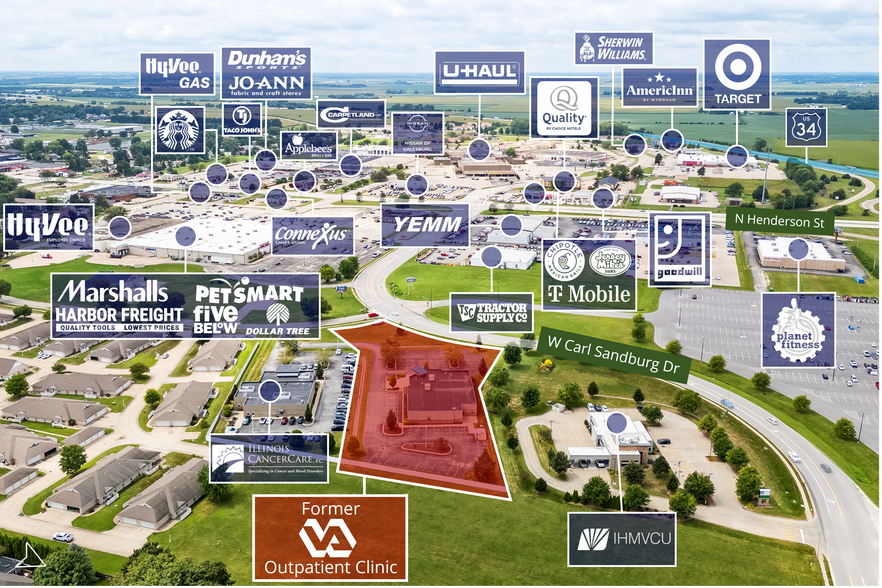 310 Home Blvd, Galesburg, IL for sale - Aerial - Image 1 of 3