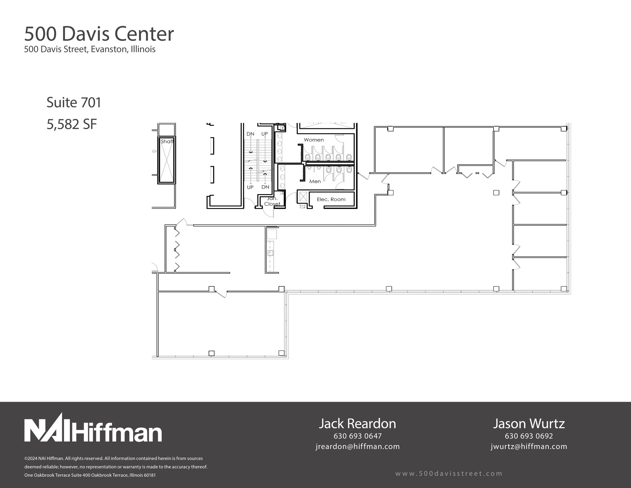 500 Davis St, Evanston, IL for lease Floor Plan- Image 1 of 1