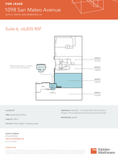 1098 San Mateo Ave, South San Francisco, CA for lease Floor Plan- Image 1 of 1