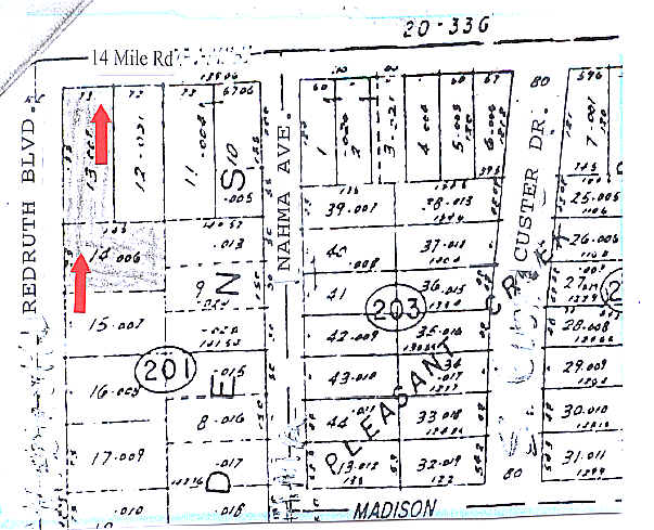 555 W 14 Mile Rd, Clawson, MI for lease - Plat Map - Image 2 of 4