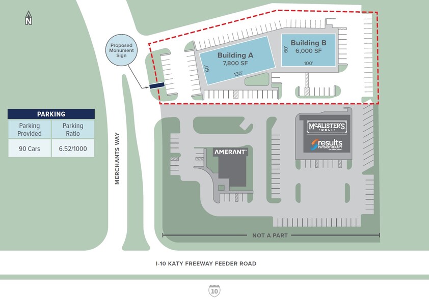 I-10 & Merchant’s Way, Katy, TX for lease - Site Plan - Image 2 of 2