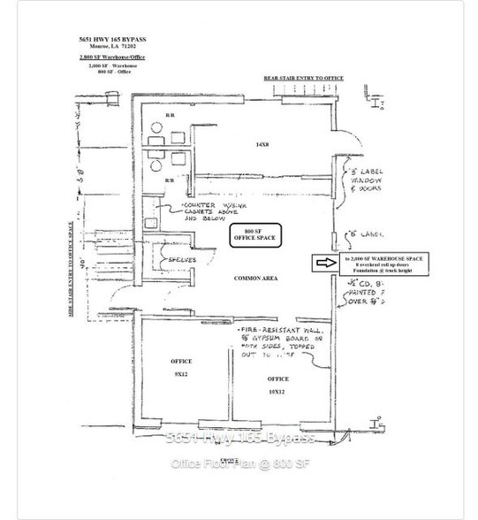 5651 US-165, Monroe, LA for sale - Floor Plan - Image 1 of 1