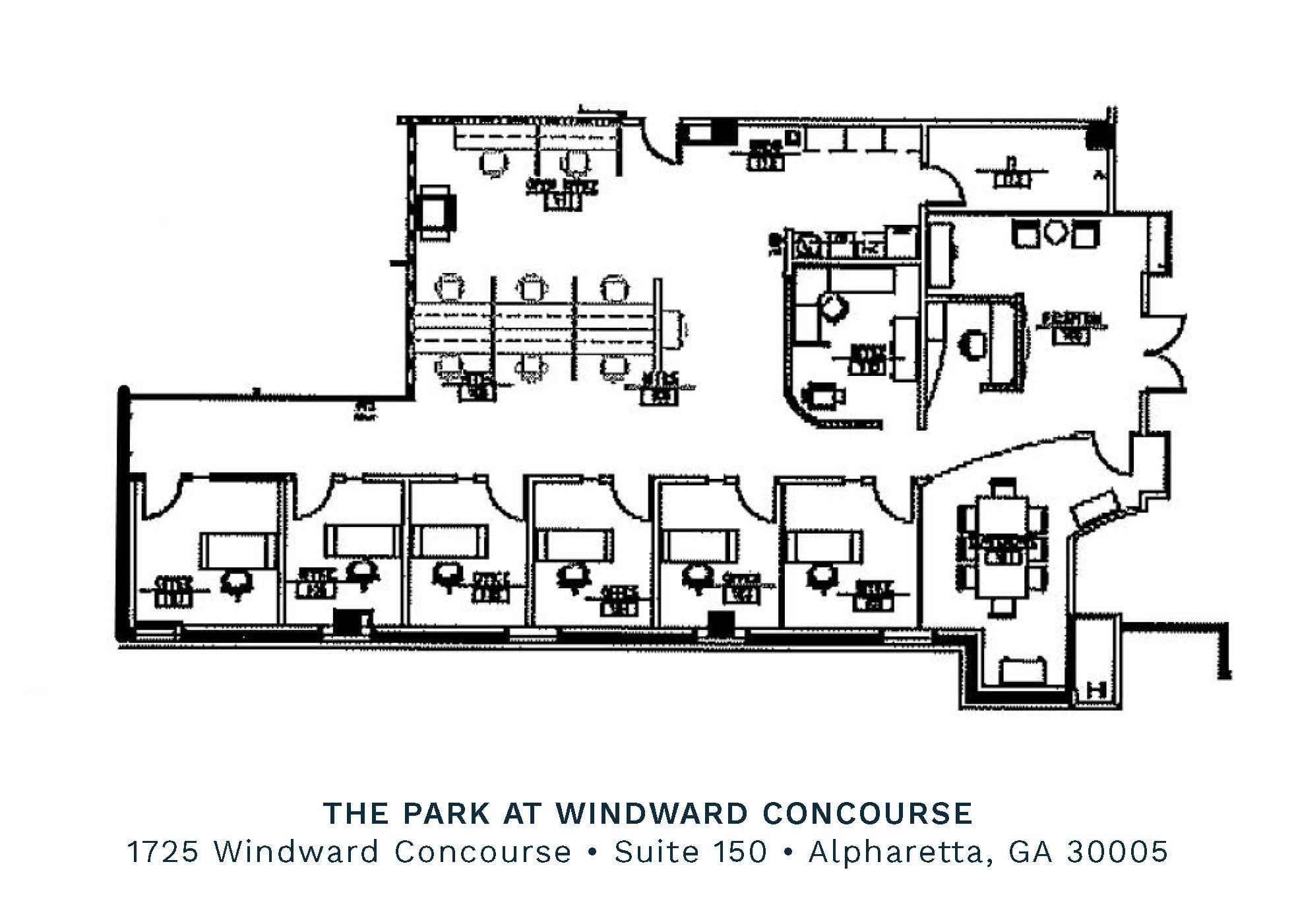 1725 Windward Concourse, Alpharetta, GA for lease Floor Plan- Image 1 of 1