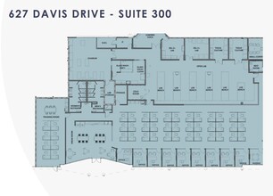 627 Davis Dr, Morrisville, NC for lease Floor Plan- Image 2 of 5