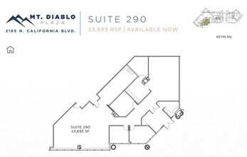 2185 N California Blvd, Walnut Creek, CA for lease Floor Plan- Image 1 of 1