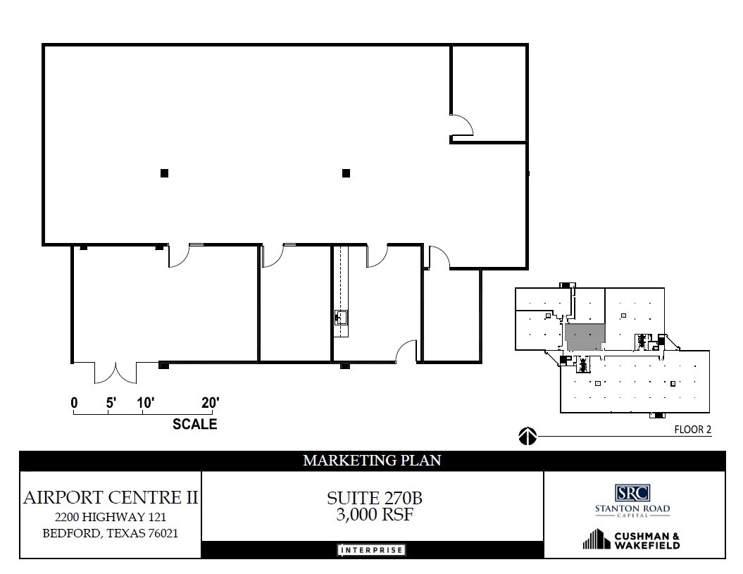 2200 Highway 121, Bedford, TX for lease Floor Plan- Image 1 of 3