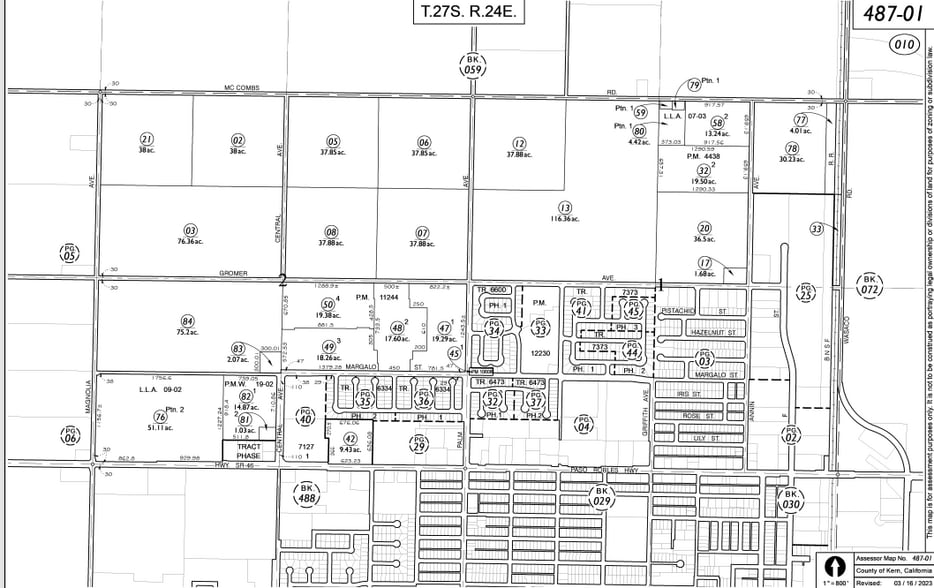 14833 Annin Ave, Wasco, CA for sale - Plat Map - Image 2 of 2