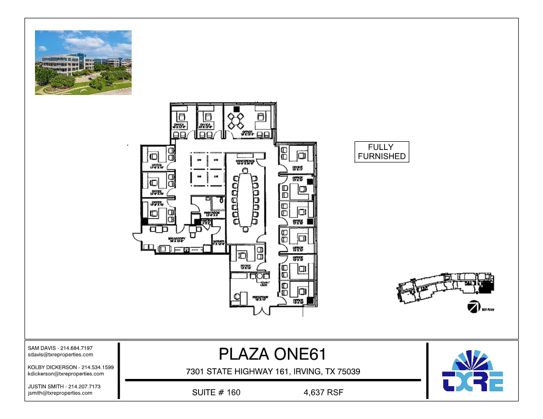 7301 N State Highway 161, Irving, TX for lease Floor Plan- Image 1 of 1