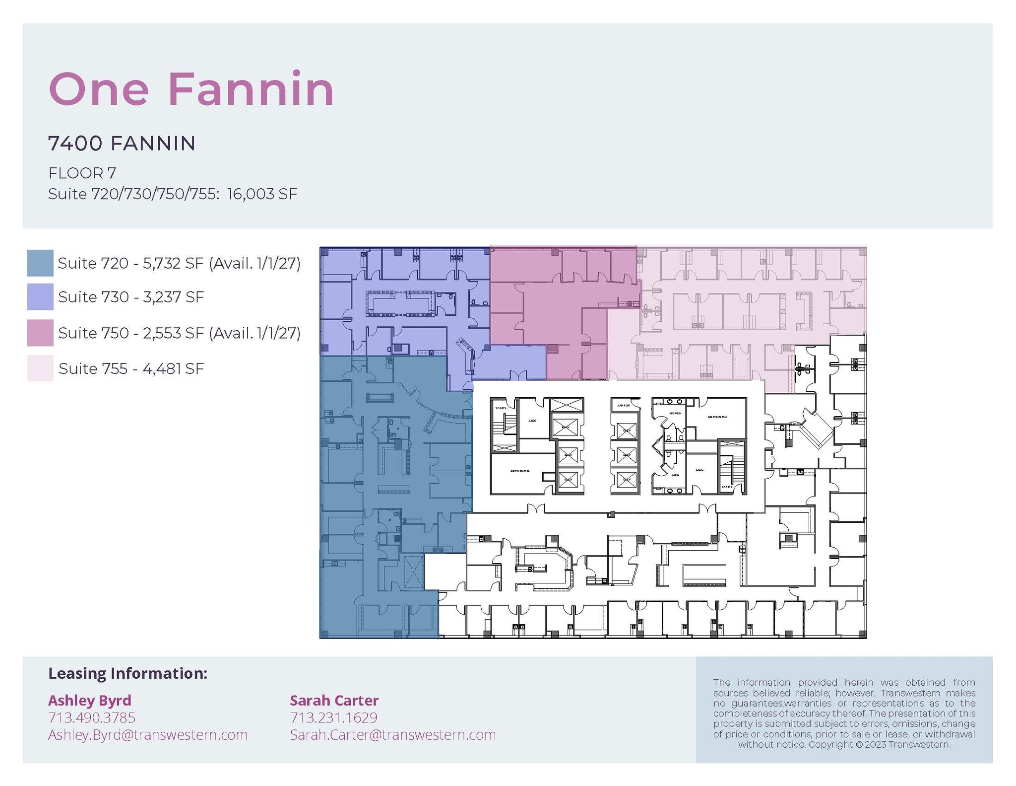 7400 Fannin St, Houston, TX for lease Floor Plan- Image 1 of 1