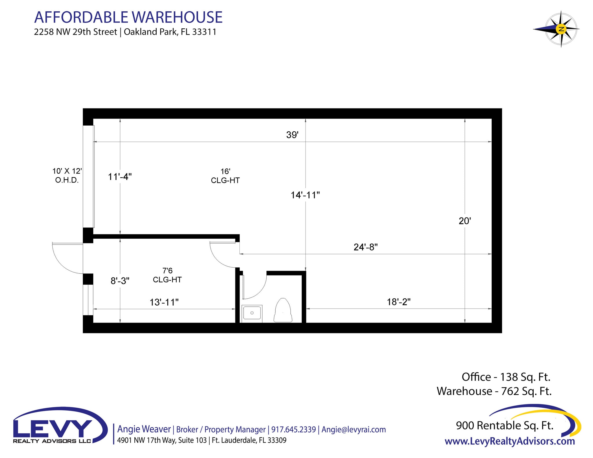 1900-2261 NW 29th St, Oakland Park, FL for lease Floor Plan- Image 1 of 1