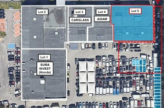 Vénissieux, RHO - AERIAL  map view