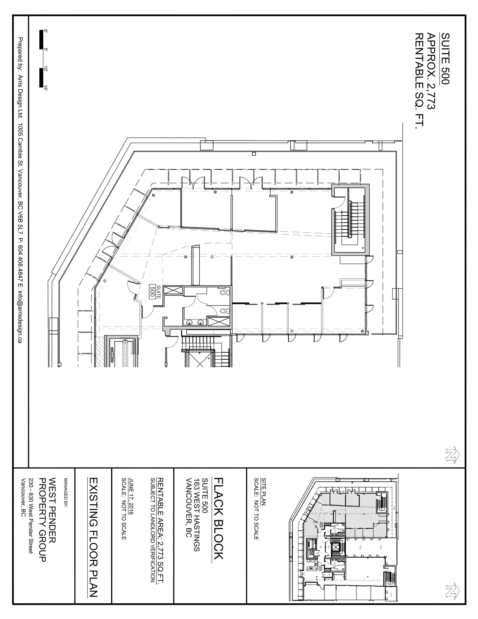 163 W Hastings St, Vancouver, BC for lease Site Plan- Image 1 of 1