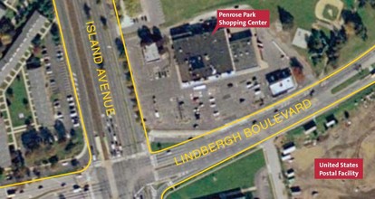 7601-7615 Lindbergh Blvd, Philadelphia, PA - aerial  map view