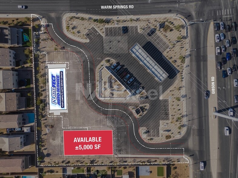 SWC Gibson & Warm Springs, Henderson, NV for lease - Aerial - Image 2 of 5
