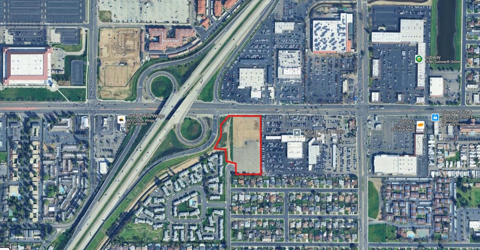 982 W Shaw Ave, Clovis, CA for lease - Aerial - Image 2 of 2