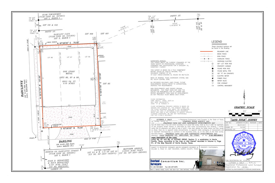 5432 Darling St, Houston, TX for lease - Site Plan - Image 1 of 15