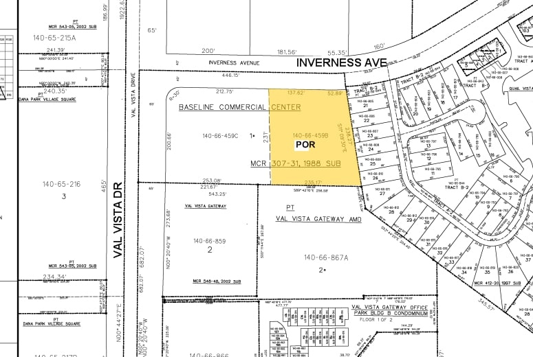 3635 E Inverness Ave, Mesa, AZ for sale Plat Map- Image 1 of 1