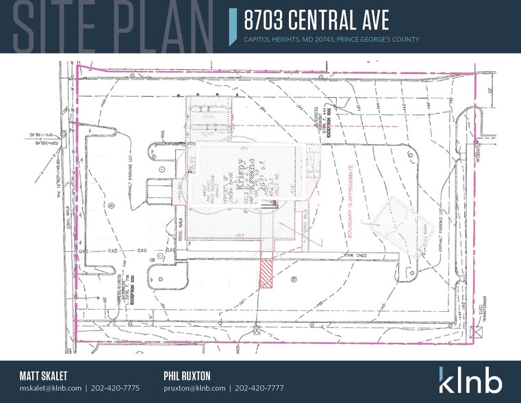 8703 Central Ave, Capitol Heights, MD for lease - Site Plan - Image 2 of 3