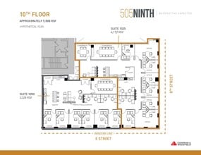 505 9th St NW, Washington, DC for lease Floor Plan- Image 1 of 4
