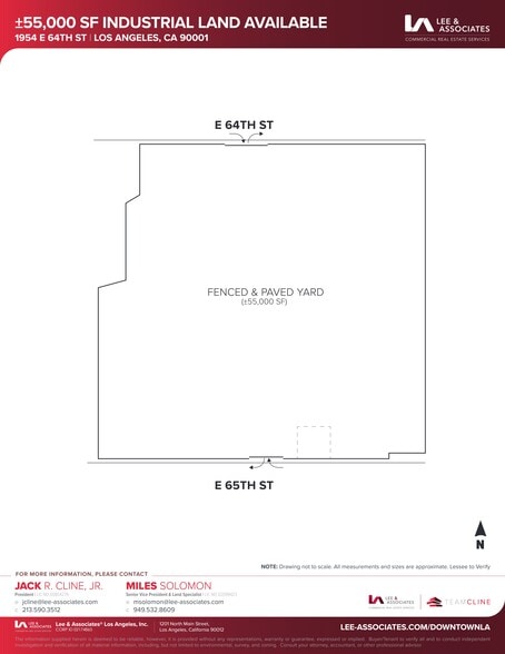 1954 E 64th St, Los Angeles, CA for lease - Site Plan - Image 2 of 2