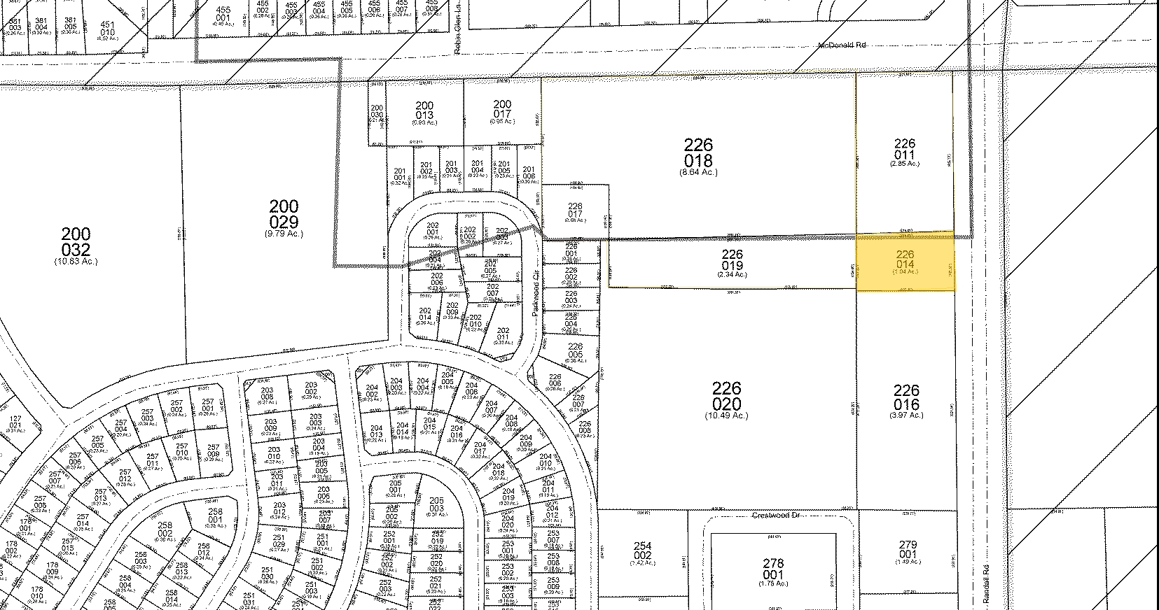 400-406 S Randall Rd, South Elgin, IL for sale Plat Map- Image 1 of 1