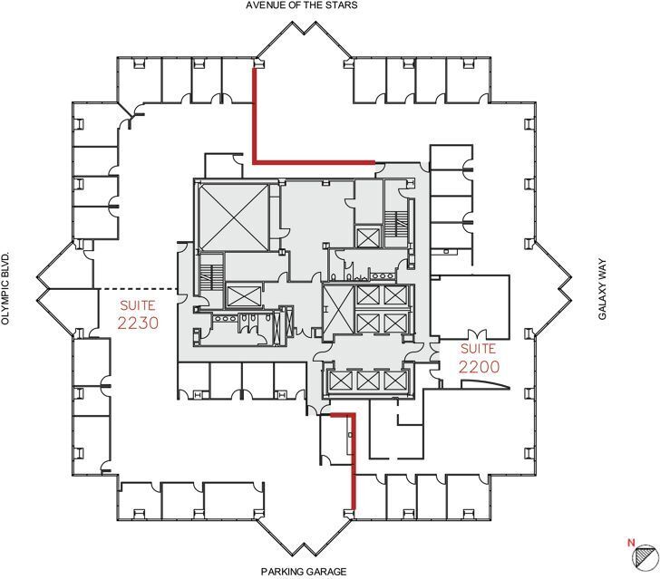 2121 Avenue of the Stars, Century City, CA for lease Floor Plan- Image 1 of 1