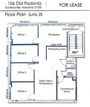 106 Old Padonia Rd, Timonium, MD for lease Floor Plan- Image 1 of 1
