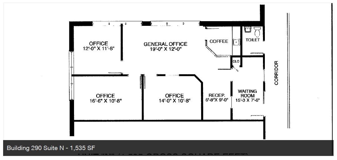 290-300 S County Farm Rd, Wheaton, IL for lease Floor Plan- Image 1 of 1