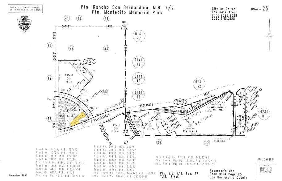 2005-2099 E Washington St, Colton, CA for lease - Plat Map - Image 3 of 4