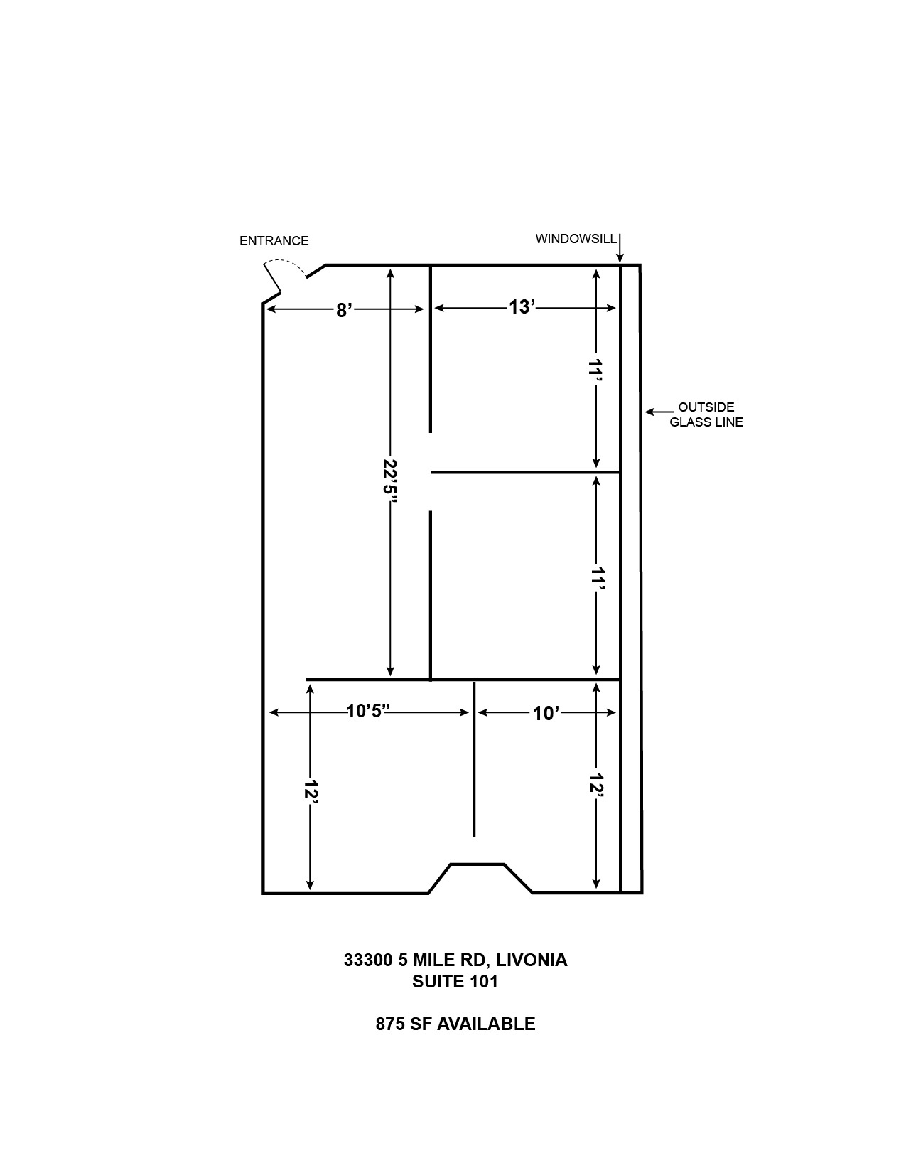 33300 5 Mile Rd, Livonia, MI for lease Building Photo- Image 1 of 1