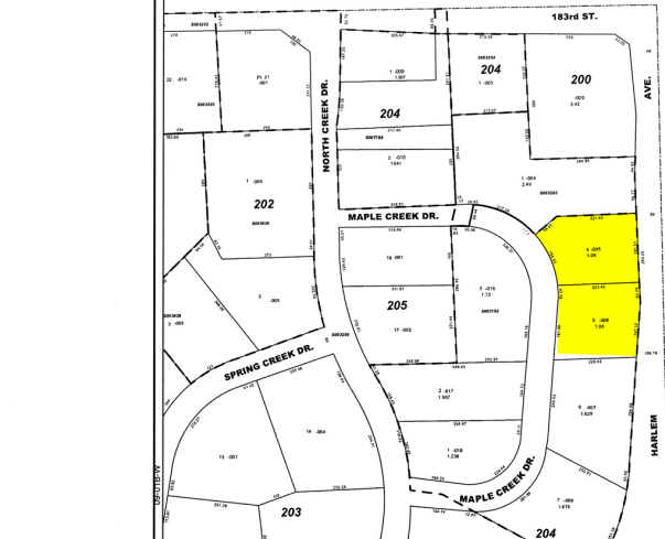 18401 Maple Creek Dr, Tinley Park, IL for sale - Plat Map - Image 2 of 6