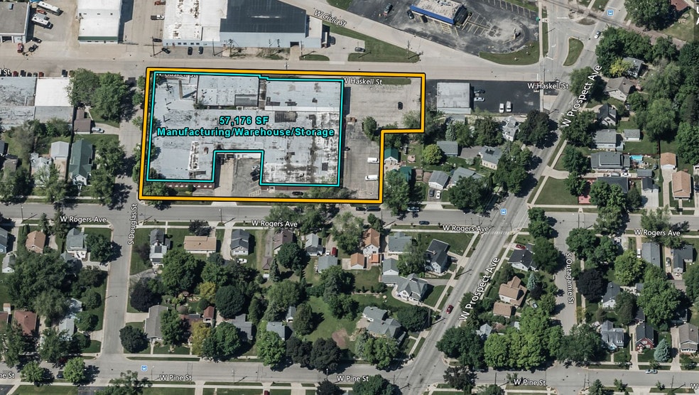1500-1520 W Rogers Ave, Appleton, WI for lease - Aerial - Image 2 of 2