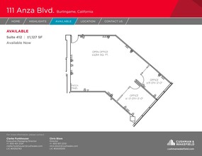 111 Anza Blvd, Burlingame, CA for lease Floor Plan- Image 1 of 1