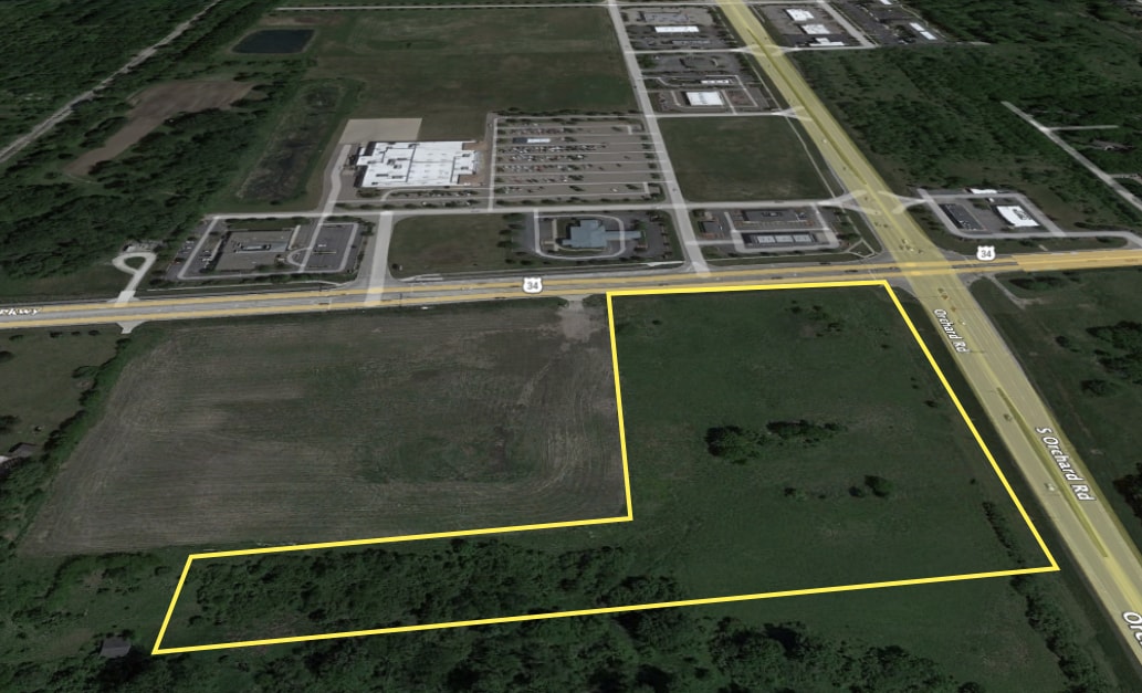 SWC Route 34 & Orchard Road, Oswego, IL for sale Aerial- Image 1 of 1