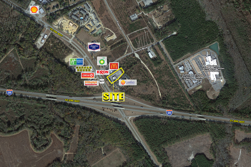 212 Wall St, Camden, SC for lease - Aerial - Image 1 of 4