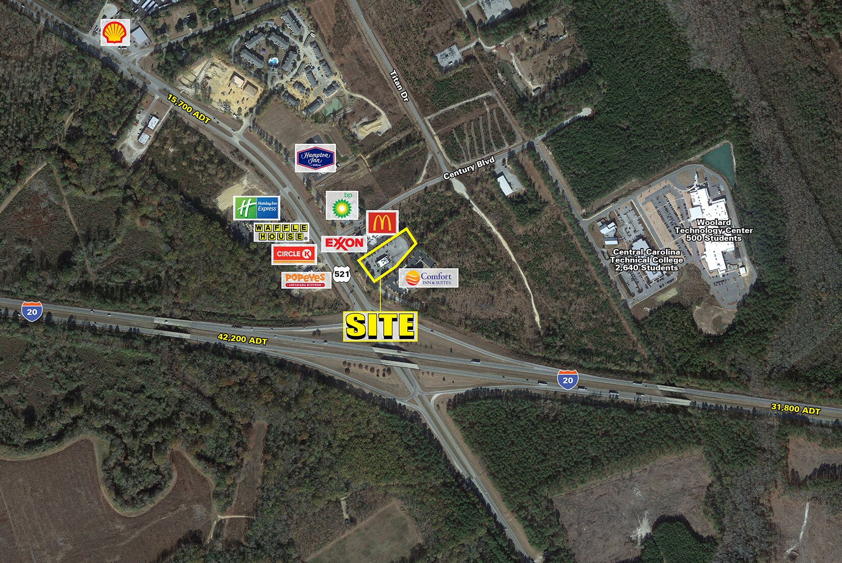 212 Wall St, Camden, SC for lease Aerial- Image 1 of 5